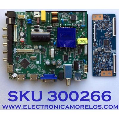 KIT DE TARJETAS PARA TV ELEMENT / NUMERO DE PARTE W17080874 / 21006149 / TP.MS3553.PB801 / T55HVN08.1 / E17212-2-KK / T-CON 55.55T23.C31 / 55555T23C31 / T420HVN06.3 / 42T34-C03 / PANEL MD5533YTAF / MODELO ELEFW5517 H7A9M